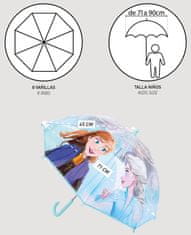 CurePink Manuální dětský deštník Frozen II|Ledové království II: Anna & Elsa (průměr 71 cm)