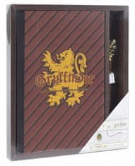 CurePink Poznámkový blok s propiskou Harry Potter: Nebelvír (A5 14,8 x 21 cm)