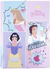 CurePink A4 složka na sešity Disney: Princezna (24 x 34 x 4 cm)