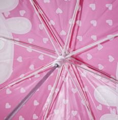 CurePink Dětský automatický deštník Peppa Pig|Prasátko Peppa (průměr 71 cm)