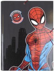 CurePink A4 složka na sešity Marvel: Spiderman (24 x 34 x 4 cm)