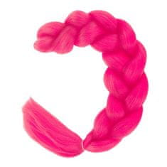 Soulima Syntetické vlasy do copánků - tmavě růžové