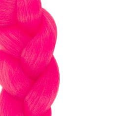 Soulima Syntetické vlasy do copánků - tmavě růžové