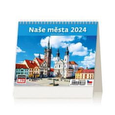 Kalendář stolní 2024 - MiniMax Naše města