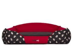 Hobbydog Obdélníkový pelíšek pro psy "Royal", velikost XXL, červená