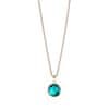 Slušivý pozlacený náhrdelník s tyrkysovým krystalem Artic Symphony 436-256-450