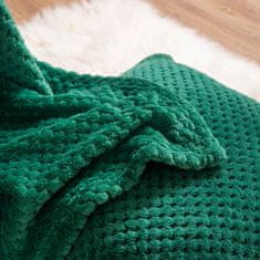 Inny Přehoz na postel z mikrovlákna Monte 150x200 lahvově zelená