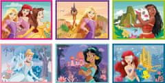 Clementoni Obrázkové kostky Disney princezny, 12 kostek