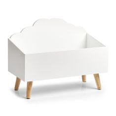 Zeller Dětský úložný box na hračky bílý 58x28x45cm