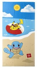 CurePink Ručník - osuška Pokémon: Pláž (70 x 140 cm)