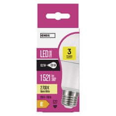 Emos 8 + 2 zdarma – LED žárovka Classic A60 / E27 / 14 W (100 W) / 1 521 lm / teplá bílá
