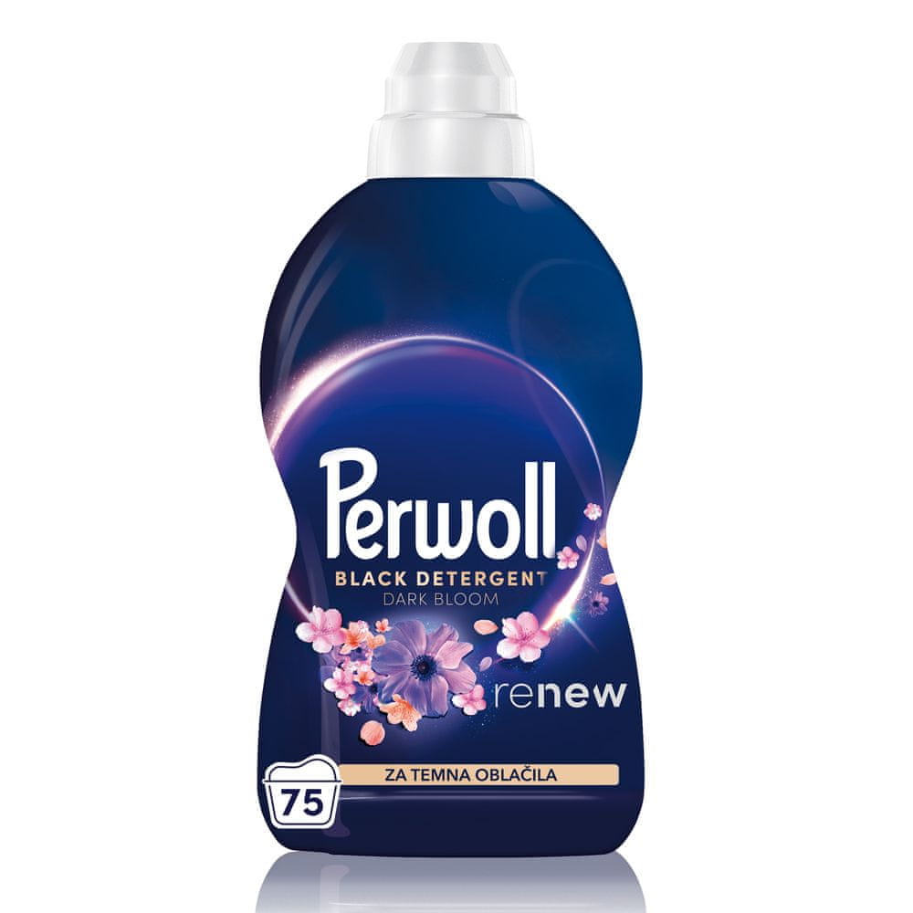 Levně Perwoll Prací gel Dark Bloom 75 praní, 3750 ml