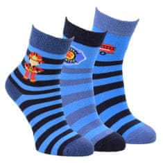 RS dětské bavlněné elastické vzorované ponožky hasič 8101322 3pack, 35-38