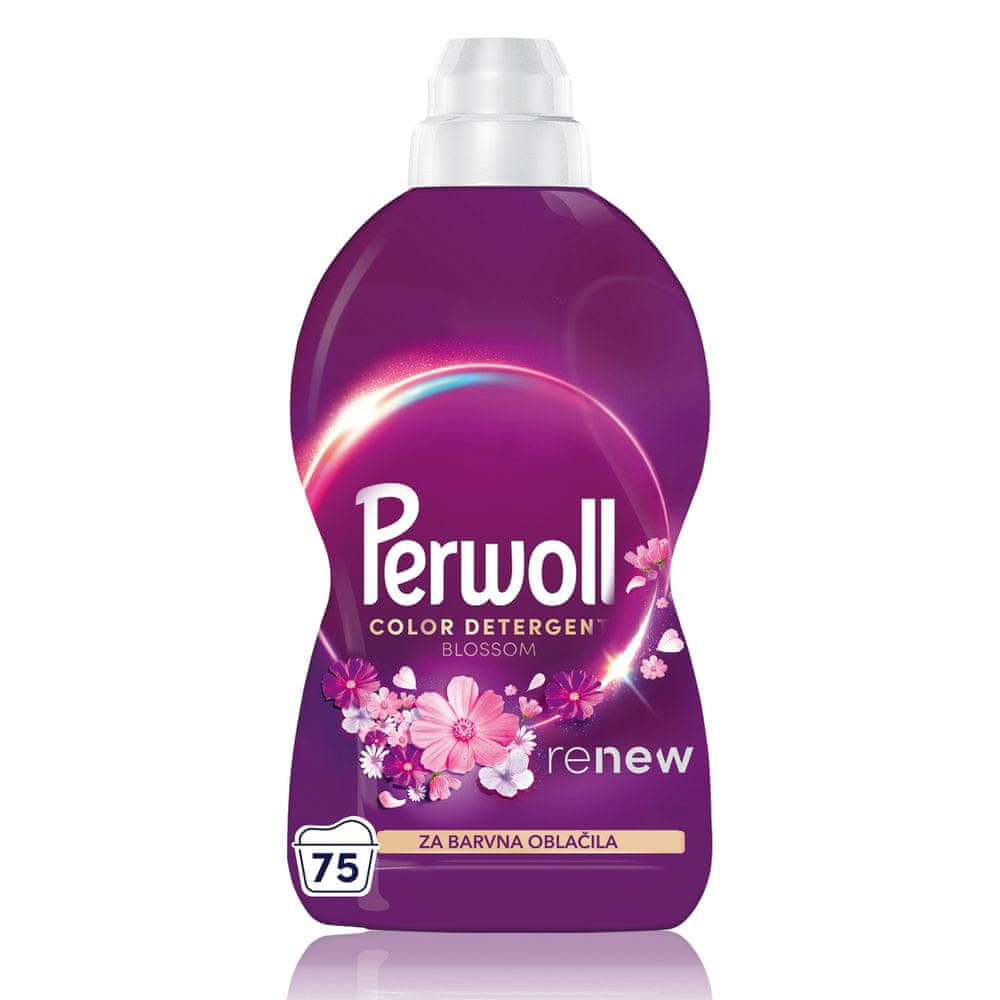 Levně Perwoll prací gel Blossom 75 praní, 3750 ml