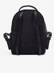 Karl Lagerfeld Černý dámský batoh KARL LAGERFELD Ikonik 2.0 Nylon SM Backpack UNI