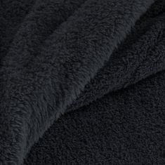 Eurofirany Přehoz na postel LORI 70x160 Design91 černý měkký a nadýchaný