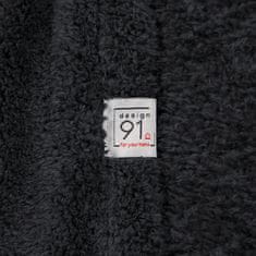 Přehoz na postel LORI 70x160 Design91 černý měkký a nadýchaný