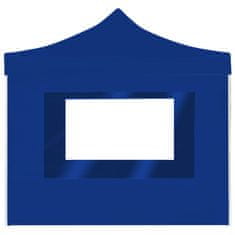 Vidaxl Profesionální skládací party stan + stěny hliník 3 x 3 m modrý