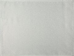 Eurofirany Dekorativní ubrousek EDNA 40x30 x4 ks. Eurofirany bílé barvy zdobené stříbrnou nití