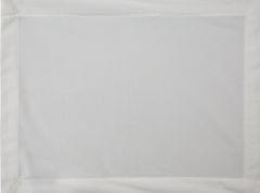 Eurofirany Dekorativní ubrousek MELINDA 40x30 x4 v sametově bílé barvě s ozdobným lemem