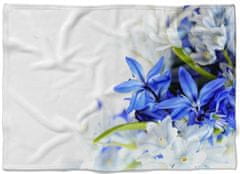 IMPAR SUBLIMACE Deka Modré a bílé květy
