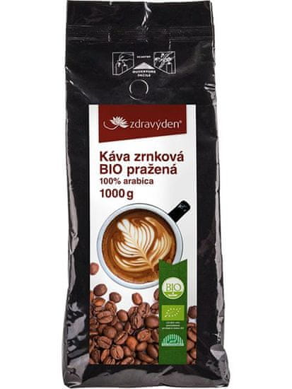 Zdravý den Káva zrnková BIO pražená 1000g