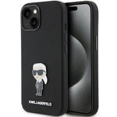 Karl Lagerfeld Silicone Ikonik kryt na iPhone 15, černý