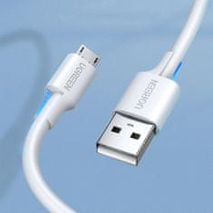 Ugreen US289 kabel USB / Micro USB 0.5m, bílý