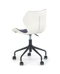 Intesi Kvíz Černá šedá/bílá kancelářská židle