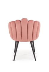 Intesi Prstová židle růžový samet