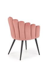 Intesi Prstová židle růžový samet