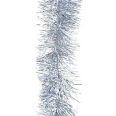 Dommio Vánoční řetěz stříbrný, dlouhý 4,5 m