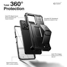 Tech-protect Pancéřový kryt na Xiaomi Redmi Note 12 PRO / POCO X5 PRO 5G Tech-Protect Kevlar Černý