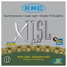 KMC Řetěz X-11 SL - balený, zlatý (11s)