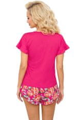 Donna Floris růžové dámské pyžamo krátké Barva: fuxia, Velikost: S
