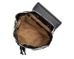 Wittchen Dámský batoh z kostkované látky s lesklým hmyzem