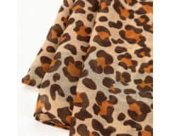 Wittchen Dámský šátek s drobným leopardím potiskem