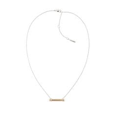 Calvin Klein Elegantní bicolor náhrdelník Elongated Linear 35000014