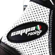 Cappa Racing Rukavice moto BRAZILIA kožené krátké černé/bílé 3XL