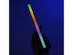 CoZy USB LED, reakce na zvuk, v 18 režimech, RGB LED pásek, baterie