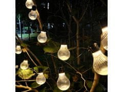 sarcia.eu Solární zahradní girlanda 10 LED, 3,8m světelný řetěz 