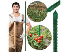 sarcia.eu Potažená tyč na rostliny, podpěra rajčat 11 mm/90 cm 10 kusy