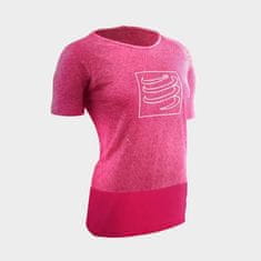 Compressport Training Tshirt W v1 Pink Melange L