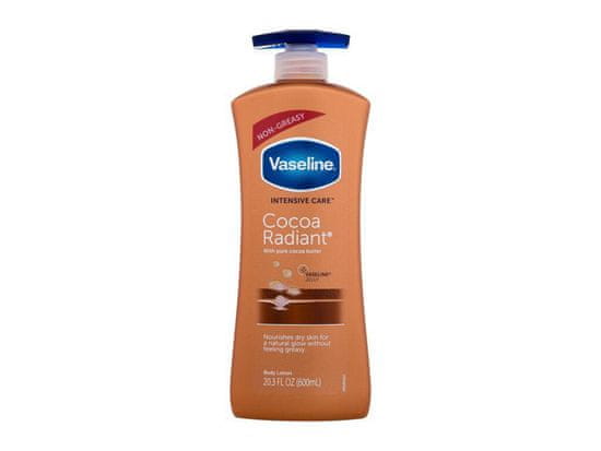 Vaseline 600ml intensive care cocoa radiant, tělové mléko