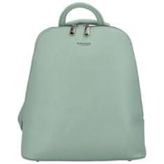 DIANA & CO Minimalistická koženková kabelka/batoh Larissa, světle zelená