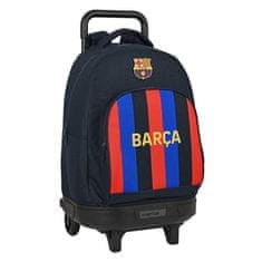 FotbalFans Batoh FC Barcelona, cestovní, černý, kolečka, 33 l