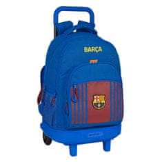 FotbalFans Batoh FC Barcelona, cestovní. kolečka, modrý, 33 l