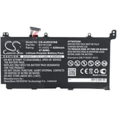 CameronSino Baterie pro Asus Vivobook A551, K551, S551, V551, R553 a další, 4200 mAh, Li-Pol