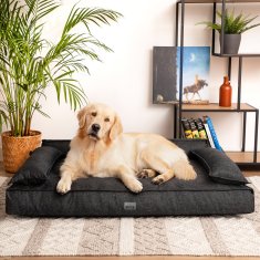 Hobbydog Obdélníkový pelíšek pro psy "Doggy Champion Ekolen", černá
