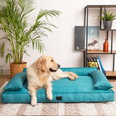 Hobbydog Obdélníkový pelíšek pro psy "Doggy Champion Ekolen", modrá